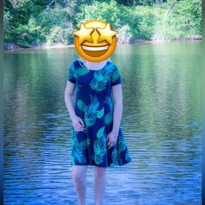 old navy leafy t shirt dress